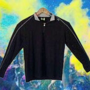 TASC Performance Bamboo 1/4 Zip Black Long Sleeve Men's Size L